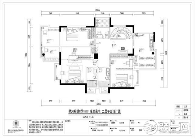 星河丹堤330平米大户型混搭风户型平面结构图 星河丹堤330平米大户型混搭风户型平面结构图