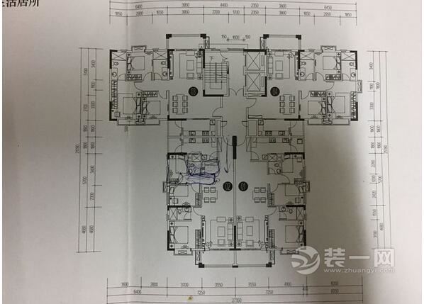 套内89平米户型图